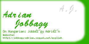 adrian jobbagy business card